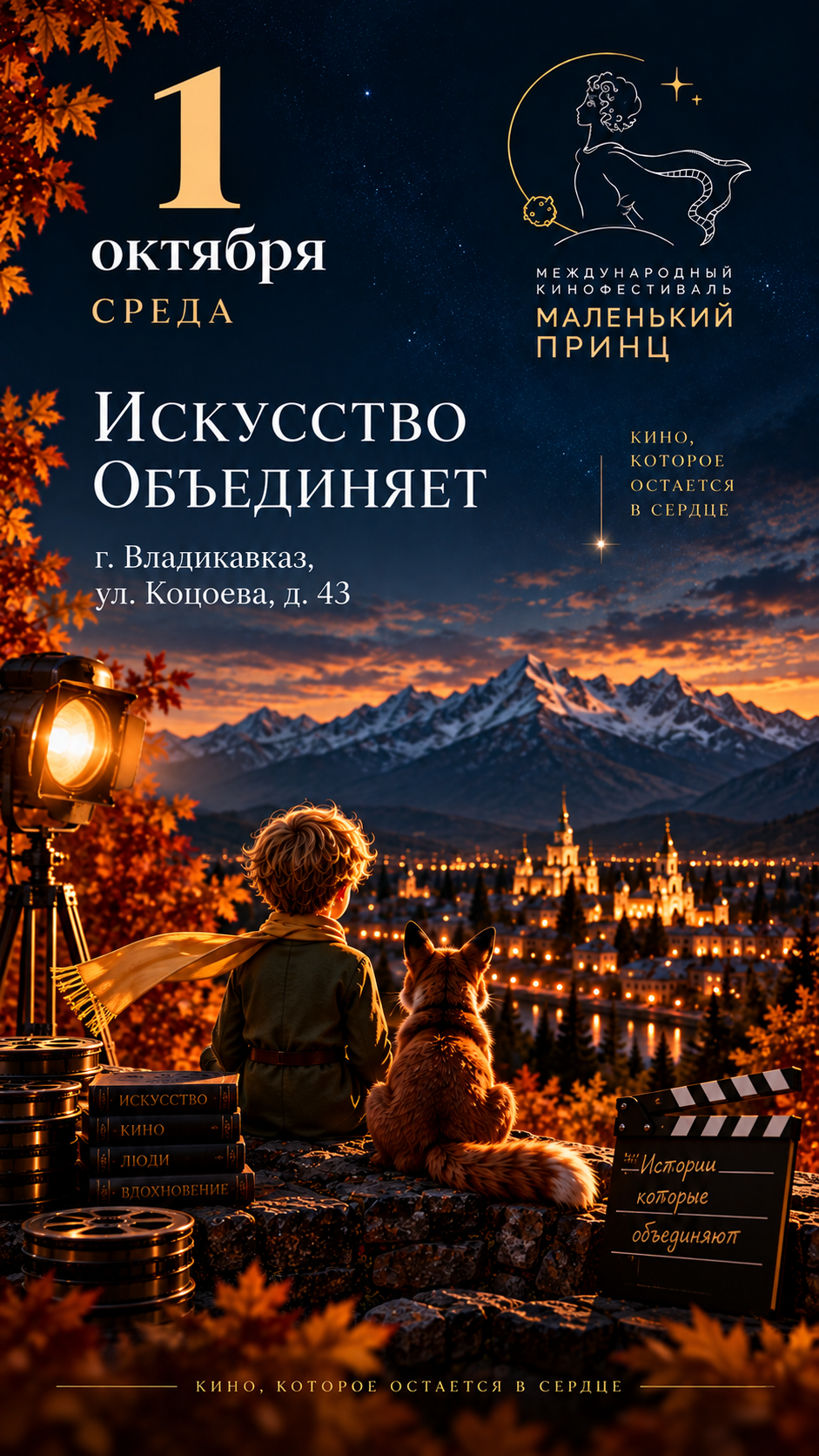 Программа Международного кинофестиваля «Маленький принц» — 1 октября 2026, Владикавказ