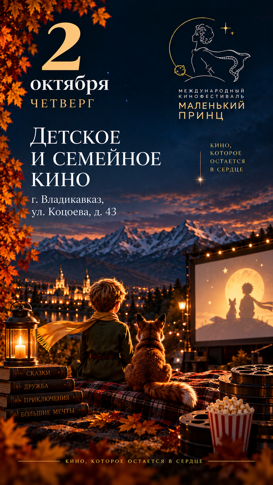 Заключительный день Международного кинофестиваля «Маленький принц» — 2 октября 2026, Владикавказ